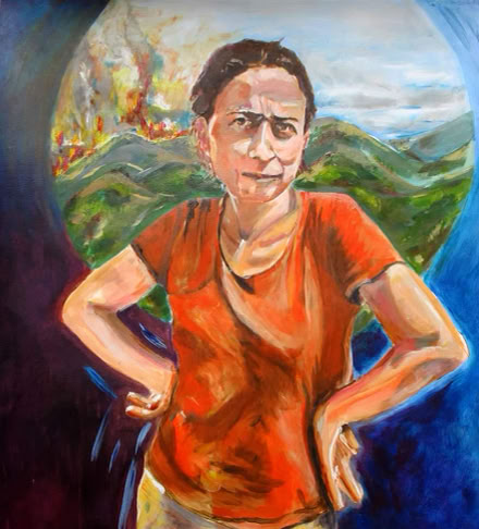 Derya en de bosbranden in Marmaris Turkije. Verkocht.